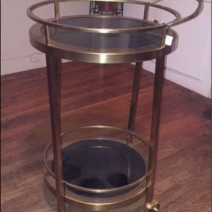 Gold bar cart
